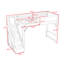 Lit mezzanine avec penderie et tablettes intégrées-128781486-128781483