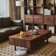 Table de bout en noyer noir