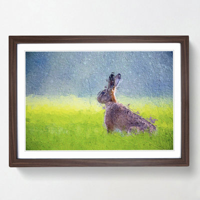 Lone Hare - Picture Frame Painting Print