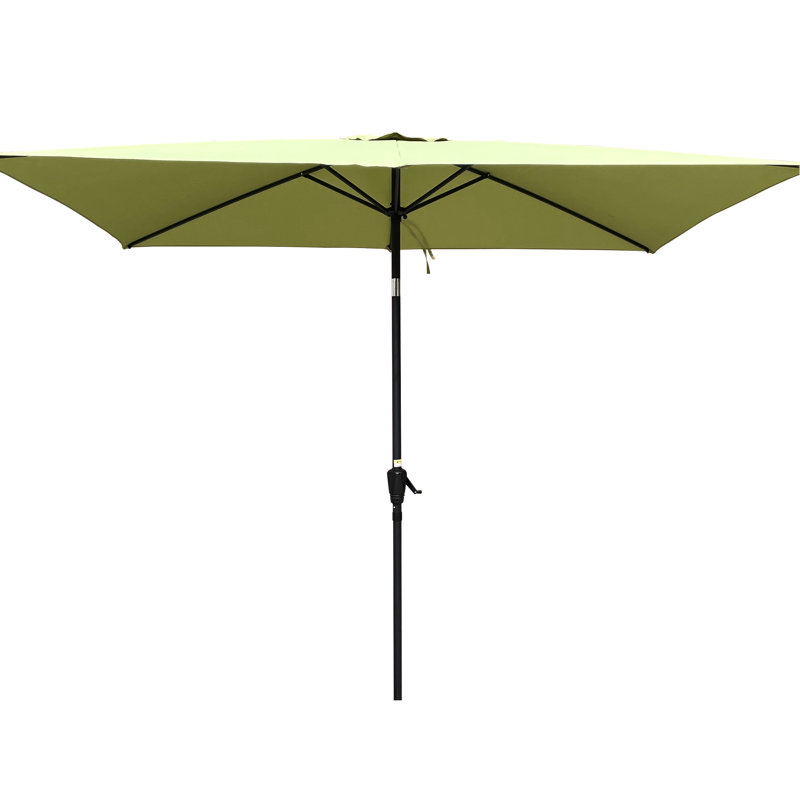 Parasol d'extérieur 9 pi x 6 pi, auvent imperméable, parasol rectangulaire pour patio 6 pi x 9 pi, matériau de construction