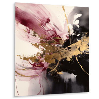 " Gold And Pink Fluid Fusion I "