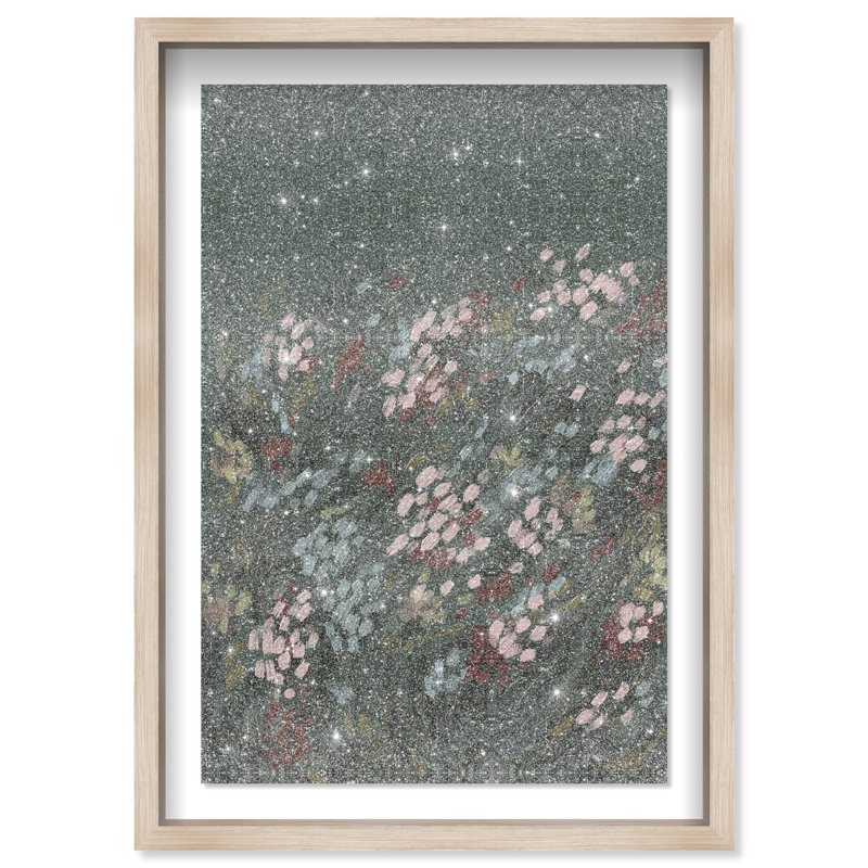 Subtle Movement Print by Oliver Gal, 11.5"H x 16.5"W, Natural Oak Shadowbox