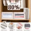 Paquet de 10 paniers de rangement en lin pour placard - rangement pliable, fenêtre transparente, grand, neutre, chambre à coucher ou placard