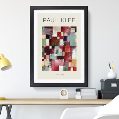 Red Green and Violet Rhythms by Paul Klee - Picture Frame Graphic Art