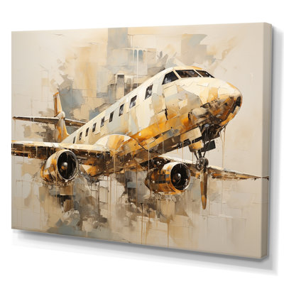 «Passager Plane Wings Of Adventure I», reproduction sur toile