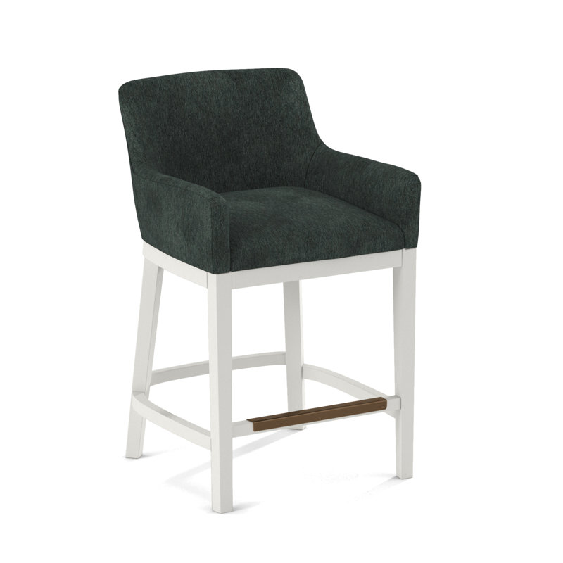 Upholstered Stool, White, 61597-78