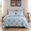 Greenland Home Fashions, ensemble de couvre-lit bleu simple 2 pièces, 68 x 88 pouces