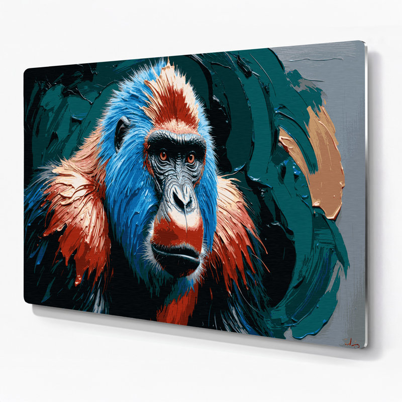 Art mural bleu faune, H 12 po x l 18 po