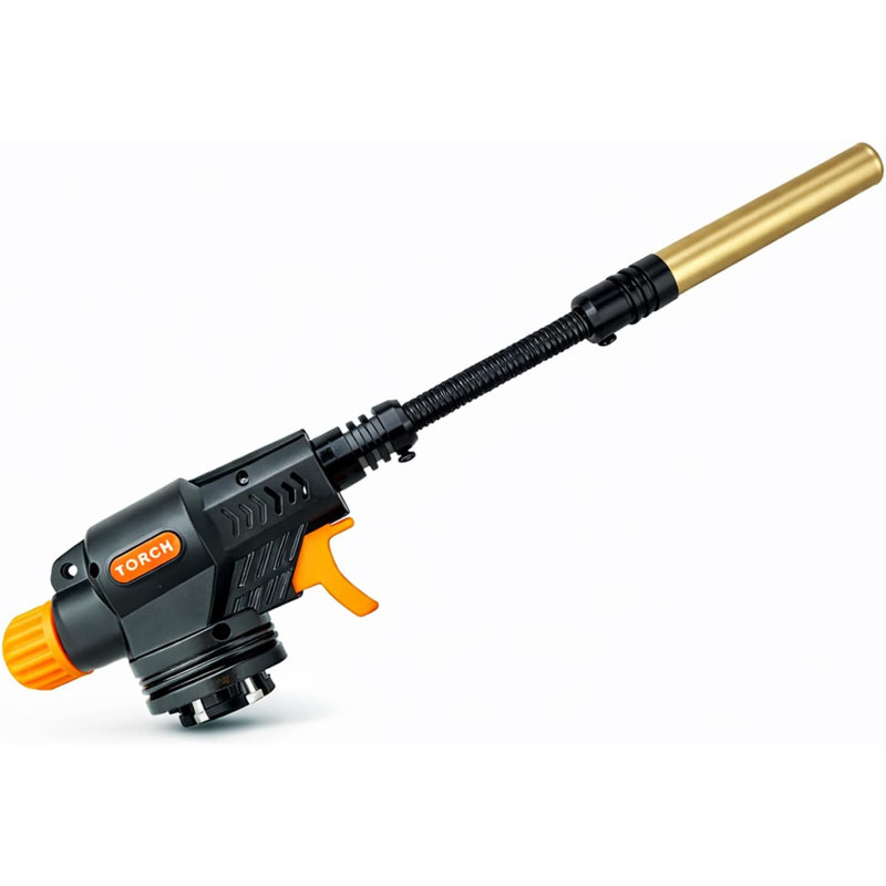 Professional Butane Blow Torch Flexible Hose Flame Torch Cooking BBQ Soldering Heating Tool Torch Only