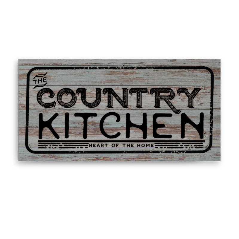 «Country Kitchen» par Olivia Rose - impression sur toile tendue, H 8 po x l 16 po x P 1,5 po