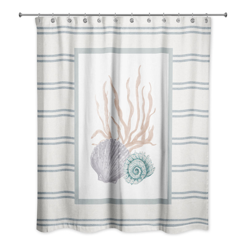 Atline Striped Shower Curtain