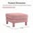 Boucle Upholstered Ottoman For Sectional-998007605