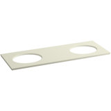 SolidExpressions® 61" Double Bathroom Vanity Top
