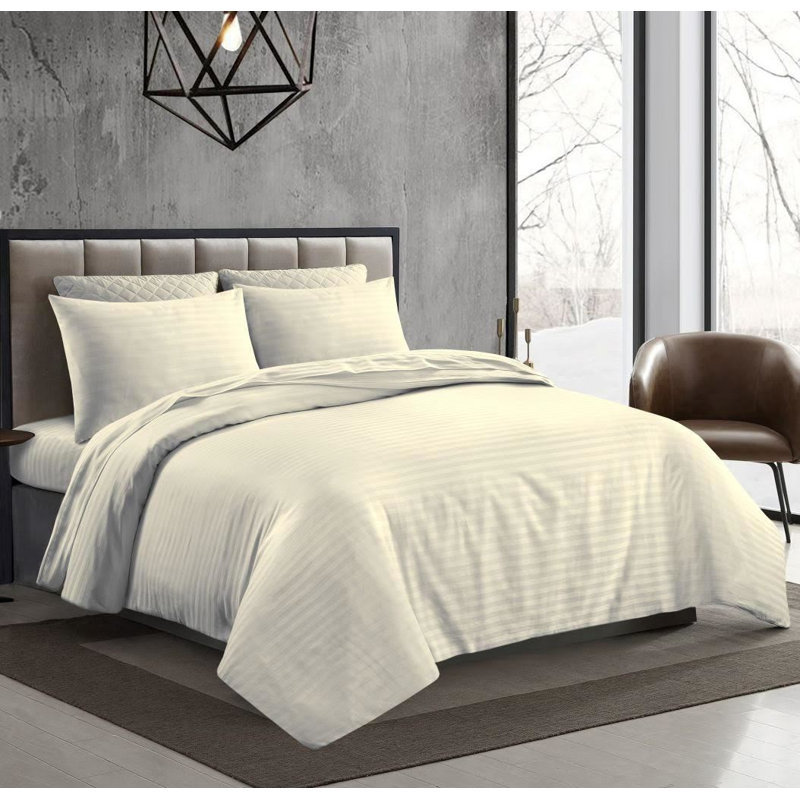 Rebrilliant 100% Cotton Fitted Sheet, King, Grey