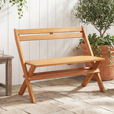 Solid Wood Outdoor Bench