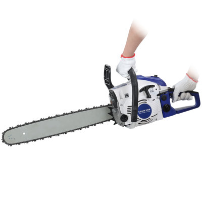 58cc Gas Chainsaw, 20 Inch Gas Powered Chainsaw, 2-Cycle Handheld Gas Chain, High-Power Logging Saw for Wood Cutting and Tree Trimming