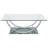 Garrett Chrome 2-piece Glass Top Coffee Table Set
