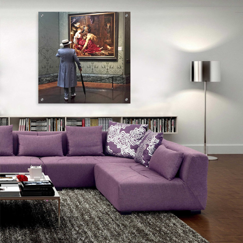 «Image dans une image», art mural en verre acrylique, H 36 po x l 36 po x P 0,2 po