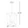 Olive 3 - Light Dimmable Lantern Geometric Chandelier
