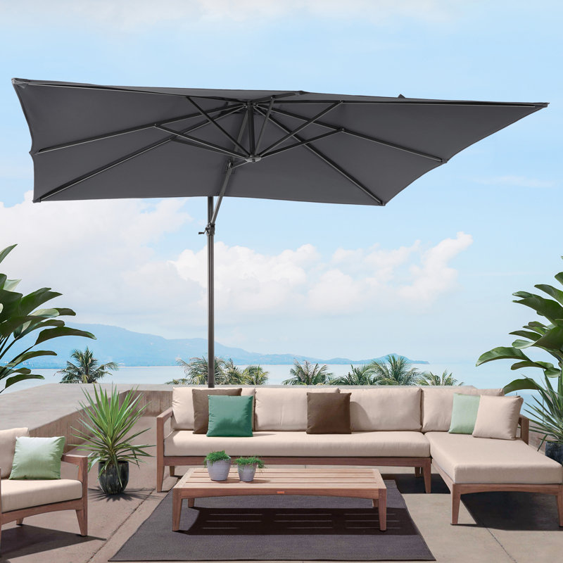 Parasol 96 po x 120 po Ruy, Tissu anthracite