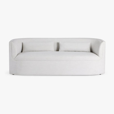 Santo Balsam Velvet Tufted Sofa with Tuxedo Arms Performance Linen Sofa Ideal for Living Room Decor