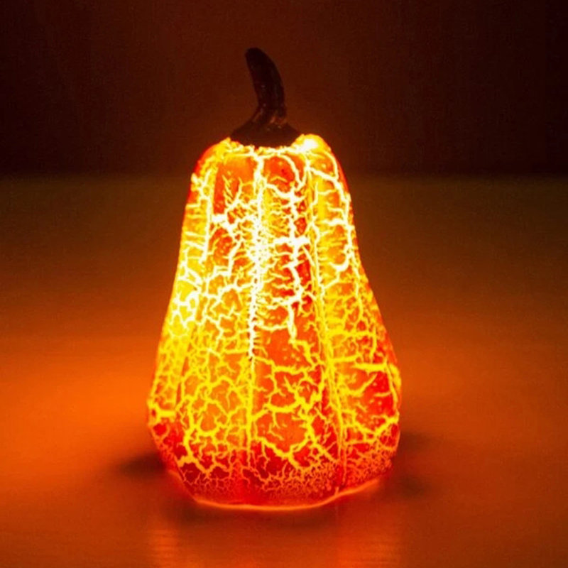 Halloween Fall Pumpkins For Tiered Tray Decoration Battery Powered LED Lighted Mini--lantern Centerpieces For Party Decorations