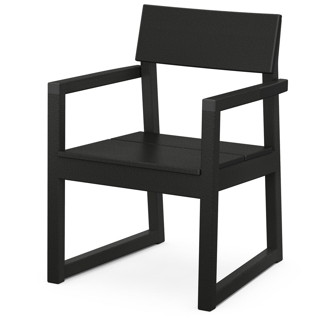 POLYWOOD® Edge 72" Patio Dining Set, Black