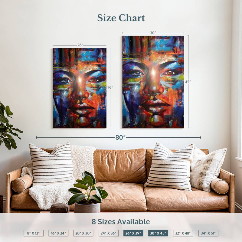 Leisha Skye, 39" H x 26" W