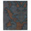 Implied Damask Area Rug in Blue/Brown-40705368