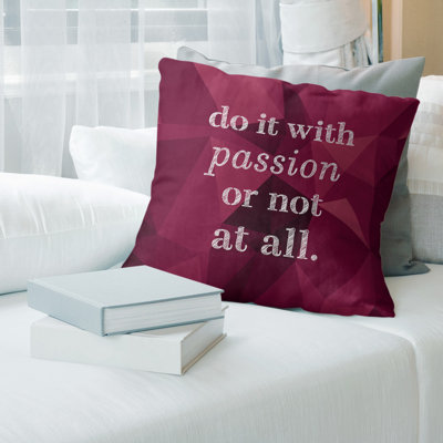 Housse de coussin en fausse pierres de la passion de la passion (aucun remplissage)-faux suède