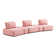 Canapé modulaire rembourré 5 pièces Aumerle