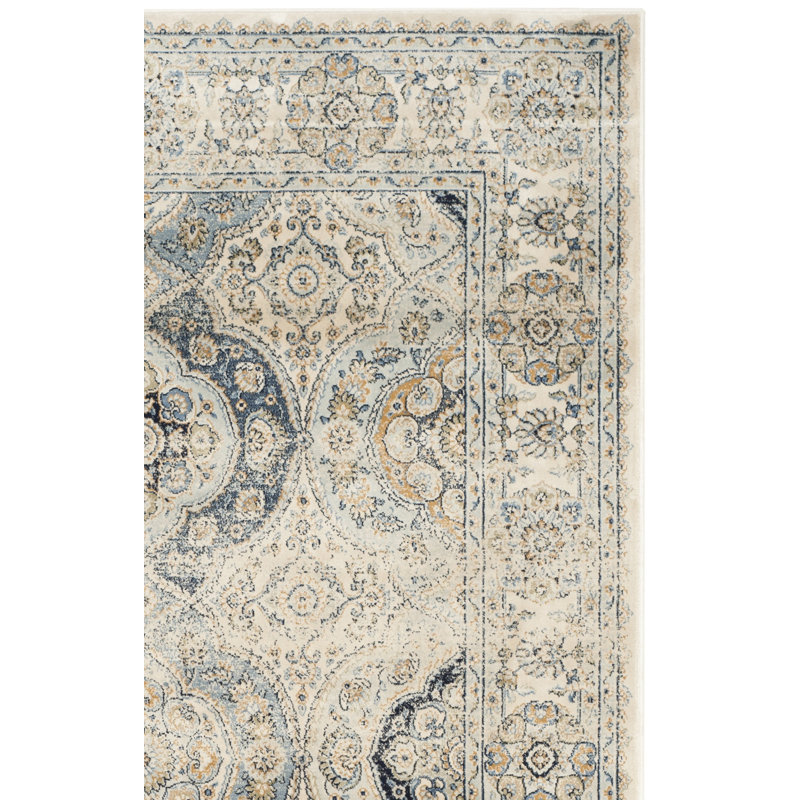Tapis oriental en viscose Rodborough, Rectangle 6 pi 7 po x 9 pi 6 po