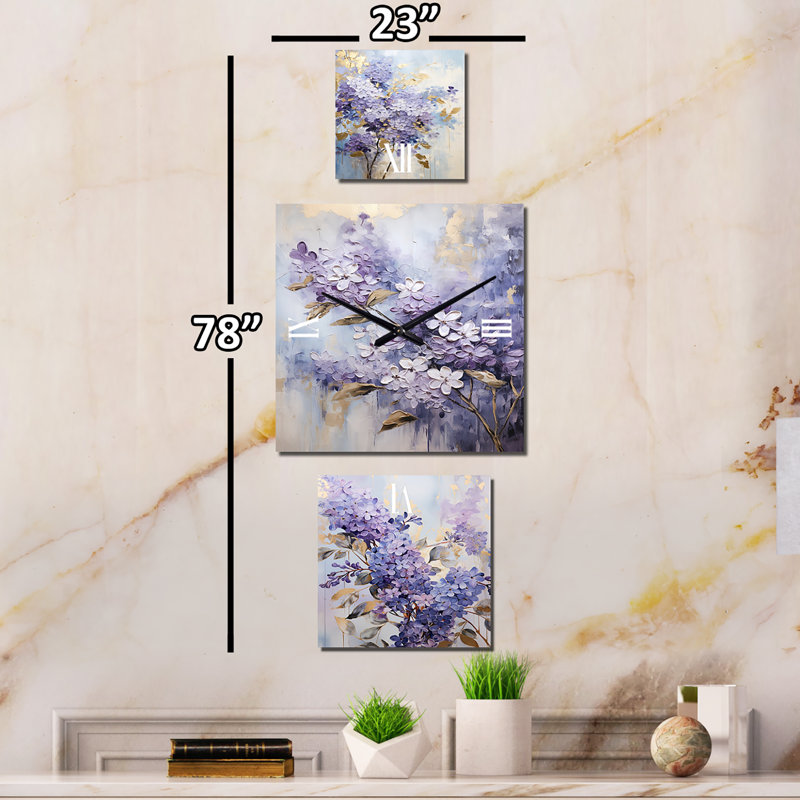 Lyudmyla Metal Wall Clock