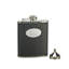 6 oz. Flasque en acier inoxydable avec plaque de gravure