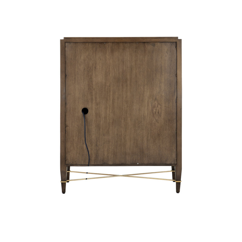 Chanterelle Foldable Secretary Desk with USB Ports and Drawers