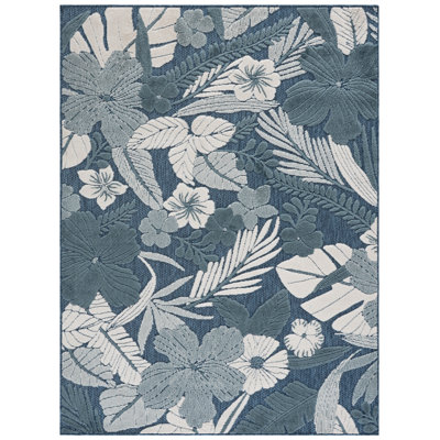 Tapis d'intérieur / extérieur à motif floral Cabana