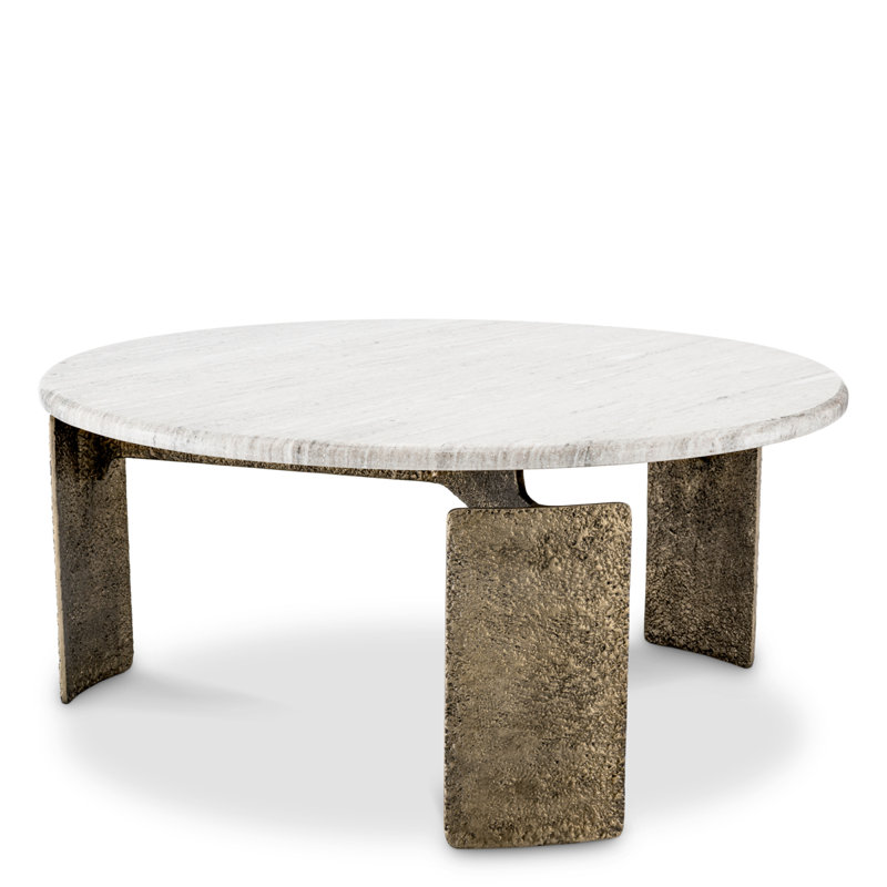 Coffee Table Bodega Antique Brass Finish