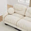 Canapé d'angle modulaire en tissu chenille confortable au design plissé, avec siège ergonomique en mousse haute densité, pouf, accoudoirs arrondis et 2 coussins décoratifs ronds.-1530524467-1530524472