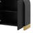 4-Door Curved Corner Design Wavy Door Panel Cabinet With Adjustable Shelves-118558374