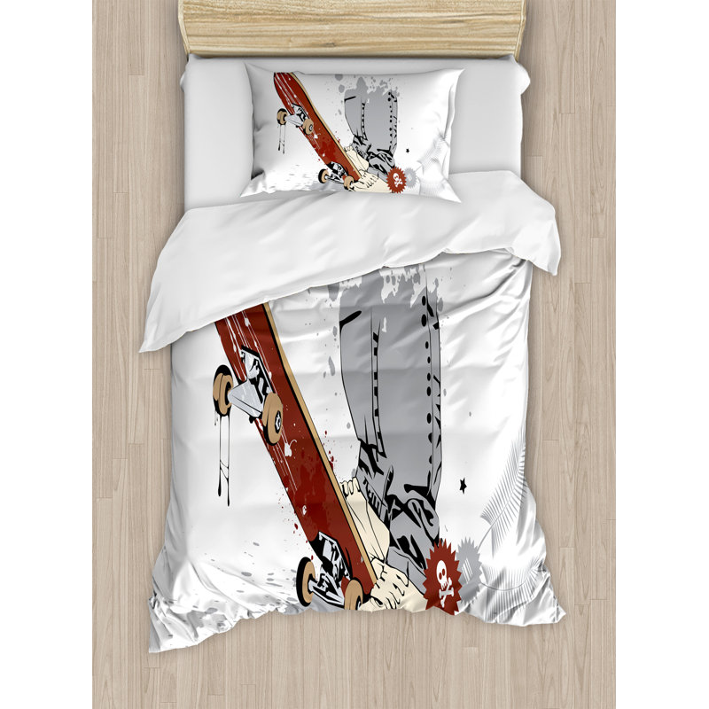Teen Room Quilt Set, Twin Duvet Cover + 1 Standard Sham
