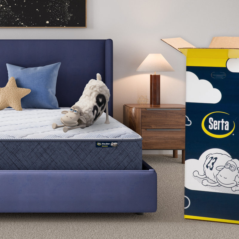 Serta Five Star Mattress Sleep to Go Medium Mattress in a Box, Full, 10"