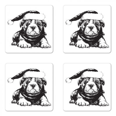 Sous-verre bouledogue