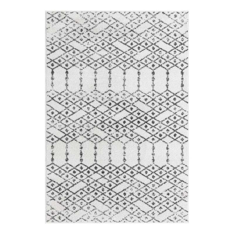 Isaiu Geometric Indoor Rug, Rectangle 4' x 6'