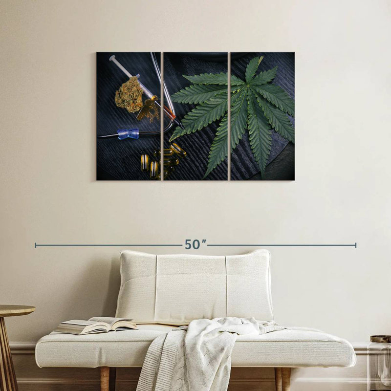 Medicinal Marijuana Leaf, 24" H x 38" W