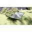 Outsunny Outdoor Hammock with Stand Detachable Pillow Green