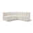 Tissu crème bouclé
