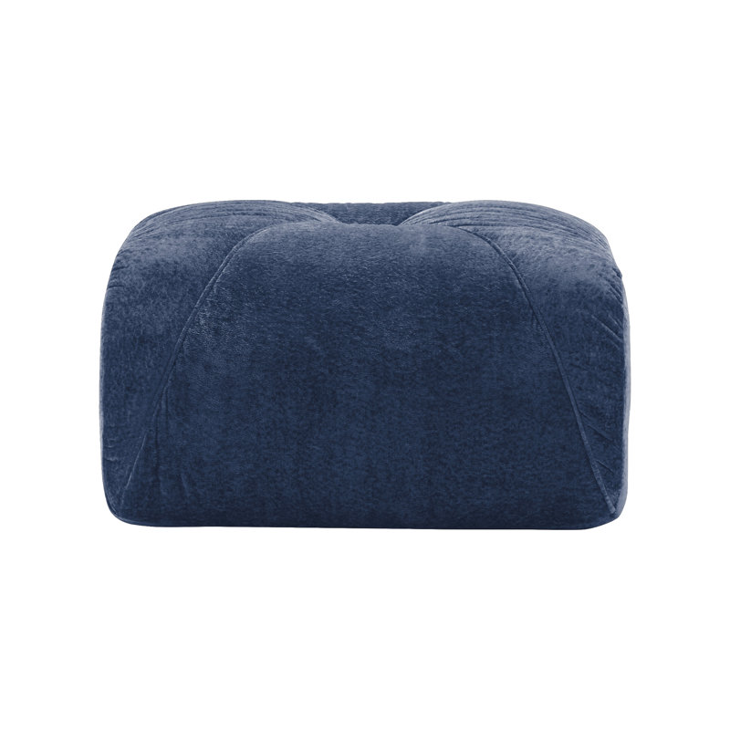 Repose-pieds en velours, Blue