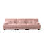 Canapé modulaire 3 places en chenille souple et confortable pour salon, appartement, studio et bureau-724994670-724994962