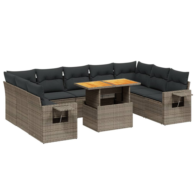 Ensemble de canapé de jardin Vidaxl PE