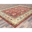 Tapis afghane en laine pure noué à la main 9 pi x 12 pi rouge Peshawar Garus AD8D9A144DFE4C1ABF1E9A43781FC693